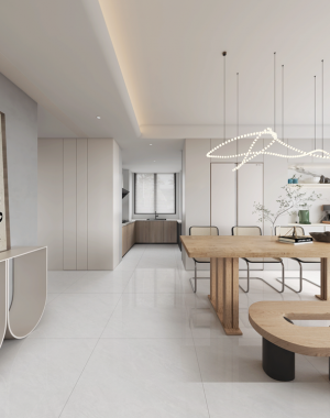 纯平超耐磨臻石瓷白砖